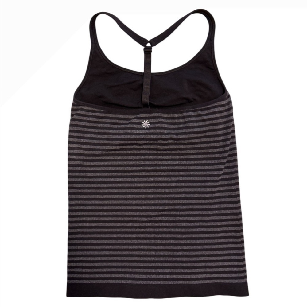 ATHLETA Up Tempo Striped Racerback Sports Tank - Size M - Picture 5 of 8